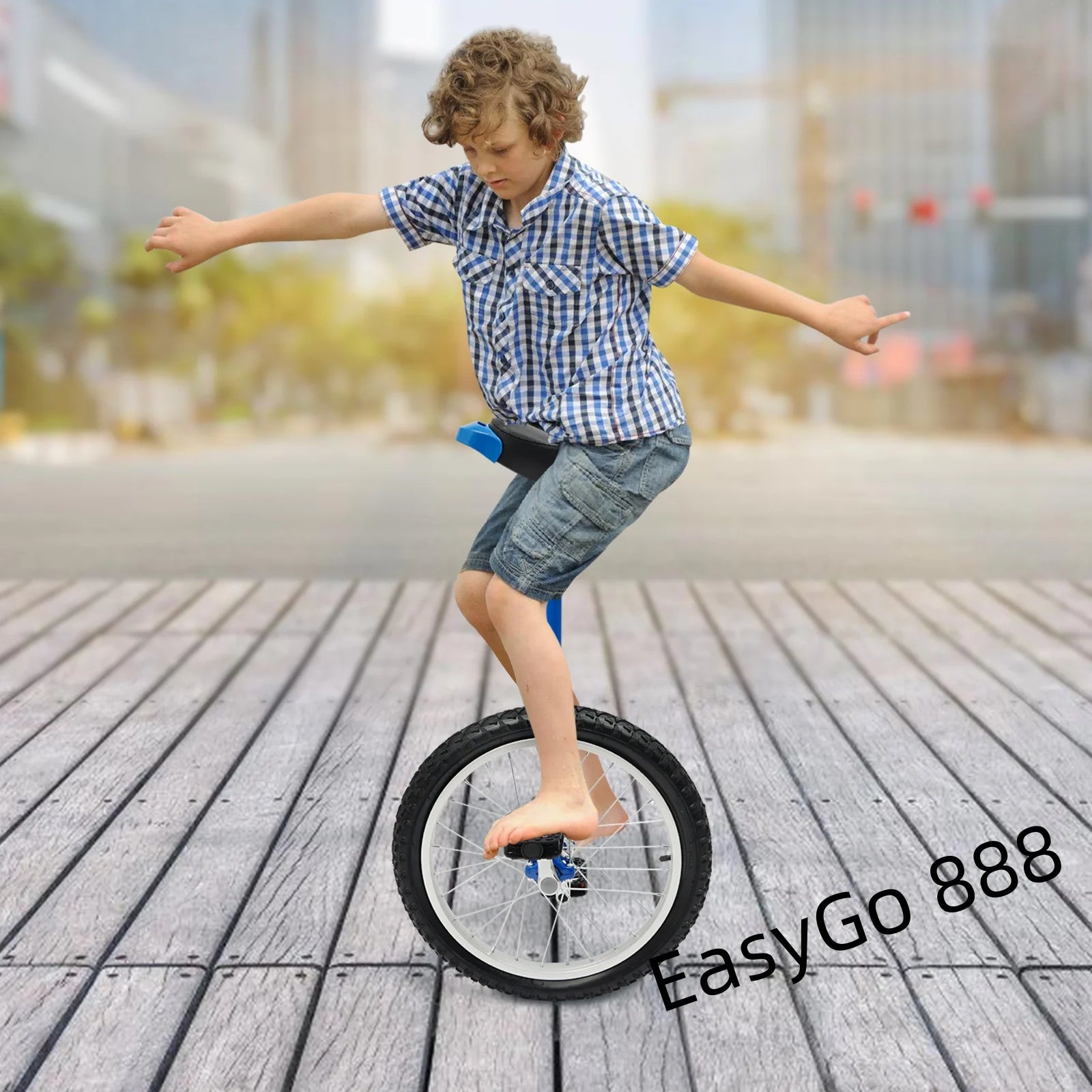 18Inch Unicycle , Adjustable Standard Seat ,.   
Thickened Aluminum Alloy Rim Children /Adult Balance Exercise Bike