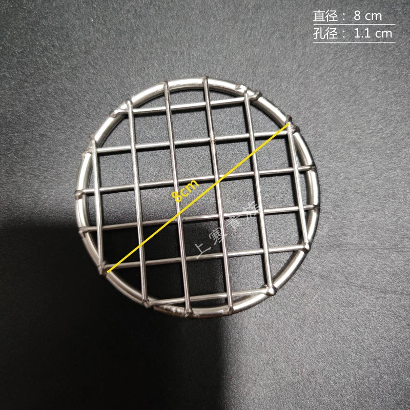 Stainless Steel 304 Food Grade 8-75CM 
Round BBQ Barbecue Grill Wire Grid Mesh Net