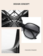BARCUR Sunglasses Women Oversized Polarized Sun glasses for Women Eyewear Gradient Ladies Shades UV400 Protection Oculos