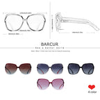 BARCUR Sunglasses Women Oversized Polarized Sun glasses for Women Eyewear Gradient Ladies Shades UV400 Protection Oculos
