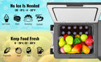 SucceBuy 37QT Portable Car Refrigerator with Ice Making Function 
12 Volt Car Refrigerator Fridge Single Zone Portable Freezer