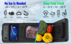 SucceBuy 8L Car Refrigerator , 
Car Armrest  Single Zone Freezer
 -4℉-68℉ Adjustable Range 12/24V DC and Cooler
