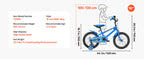 SucceBuy 14/16/18in Kids Bike BMX Style Children 
Bicycle with Training Wheels Toddler Bike for Boys & Girls Learning to Ride