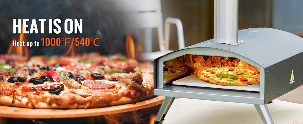 Succebuy 12inch Outdoor Oven Charcoal Fired ,Portable 
Stainless Steel Grill&Pizza 
Waterproof for Backyard Camping