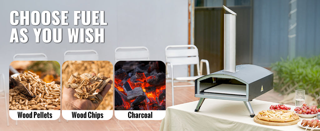 Succebuy 12inch Outdoor Oven Charcoal Fired ,Portable 
Stainless Steel Grill&Pizza 
Waterproof for Backyard Camping