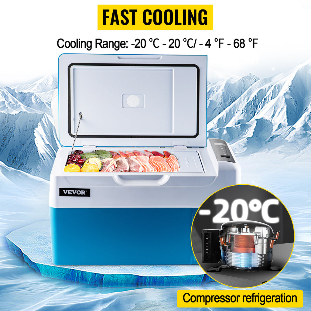 Succebuy 12V Portable Refrigerator, 
App Control(-4℉~68℉) Car  Electric Compressor Cooler