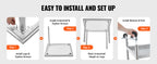 SucceBuy Stainless Steel Work Table Commercial Food Prep  
with 4 Wheels 
Heavy Duty for Restaurant Home