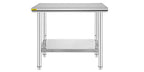 VEVOR Kitchen Work Bench.
Commercial Catering Table with Undershelf Stainless Steel 330LBS 286LBS for Restaurant Garage