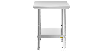 VEVOR Kitchen Work Bench.
Commercial Catering Table with Undershelf Stainless Steel 330LBS 286LBS for Restaurant Garage