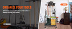 SucceBuy 16 Slots Garden Tool Organizer Yard Tool 
Tower Rack with Hooks Wheels 
Long-Handled Rake Stand Holder for Garage Storage